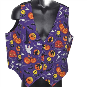 Basic Editions Festive Halloween Vest. Plus Size X